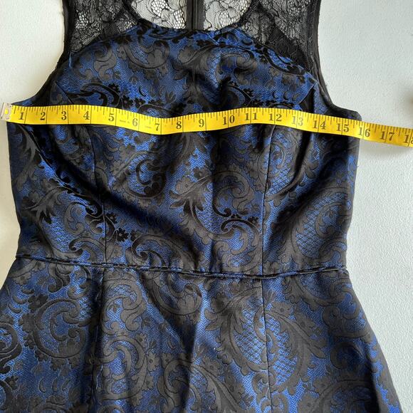 Aidan Mattox Mini Dress Women 2 Lace Cocktail Party Coquette Wedding Designer - Picture 6 of 10